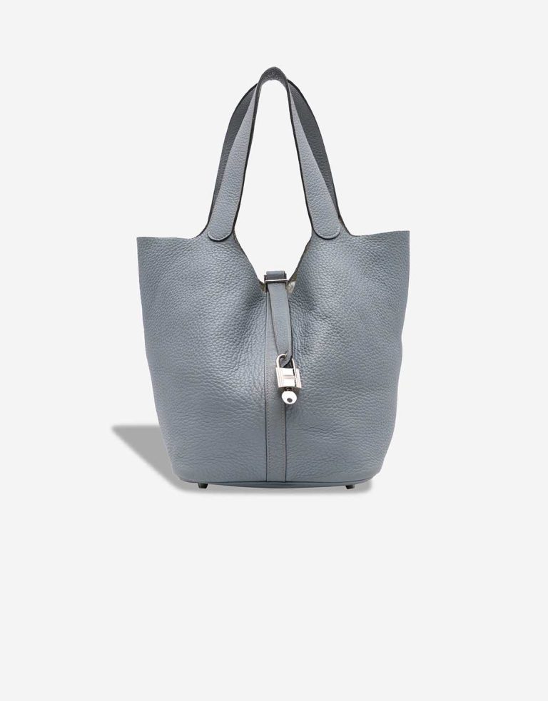 Hermès Picotin 26 Clémence Bleu Lin Front | Sell your designer bag
