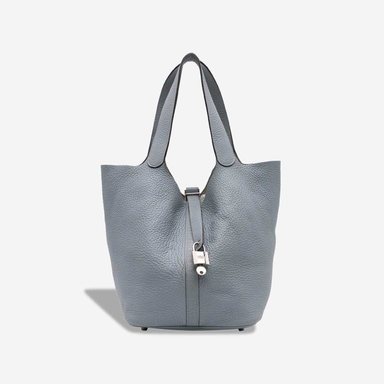 Hermès Picotin 26 Clémence Bleu Lin Front | Sell your designer bag