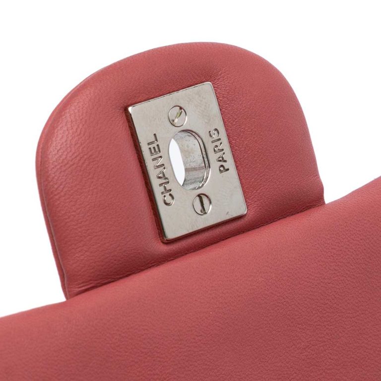 Chanel Timeless Mini Square Lamb Red Front | Sell your designer bag