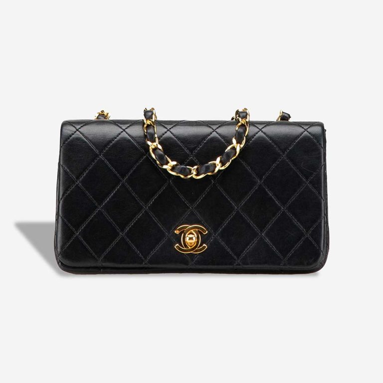 Chanel Flap Bag Mini Lamb Black Front | Sell your designer bag
