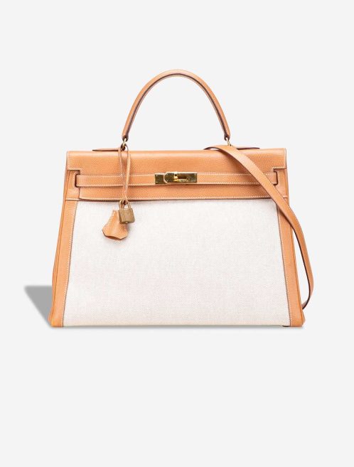 Hermès Kelly 35 Courchevel / Toile Gold Front | Sell your designer bag