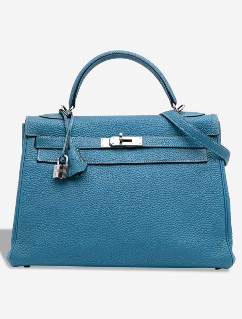 Hermès Kelly 32 Clémence Bleu Jean Front | Sell your designer bag