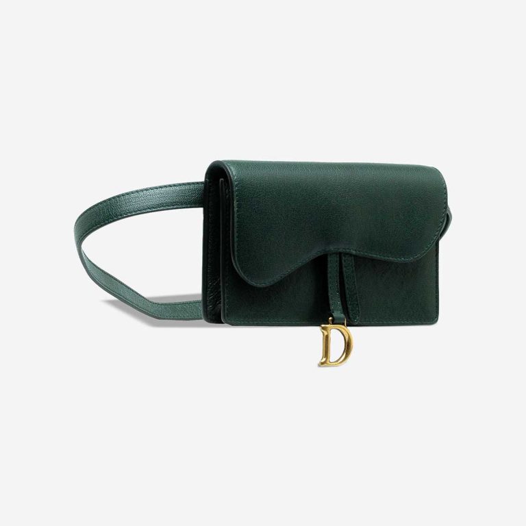 Dior Saddle Belt Bag Calf Dark Green | Sell your designer bag