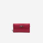 Hermès Kelly Long Wallet Epsom Rubis Front | Sell your designer bag