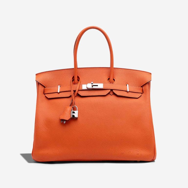 Hermès Birkin 35 Togo Orange H Front | Sell your designer bag
