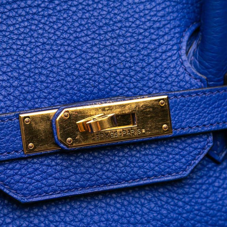 Hermès Birkin 35 Togo Bleu Royal Closing System | Sell your designer bag