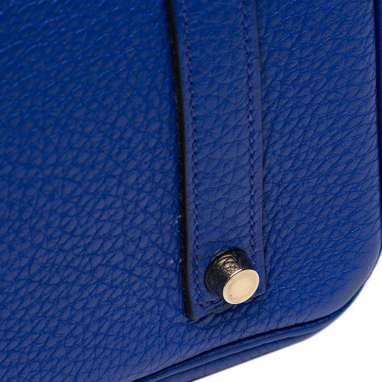 Hermès Birkin 35 Togo Bleu Royal Signs of wear | Sell your designer bag