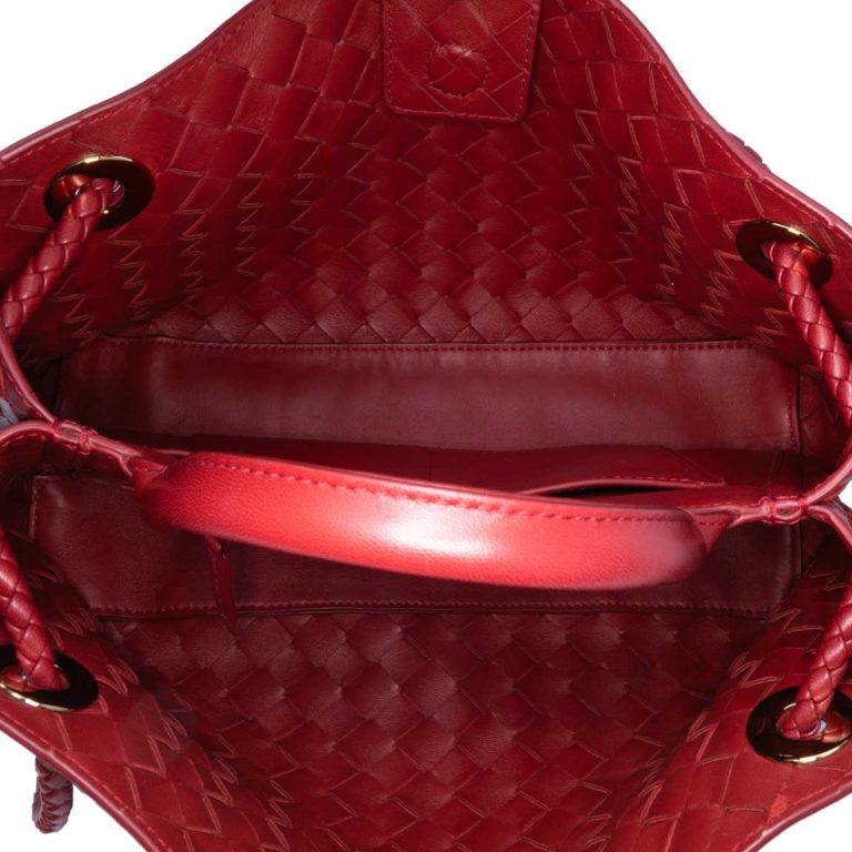 Bottega Veneta Andiamo East-West Lamb Red Inside | Sell your designer bag