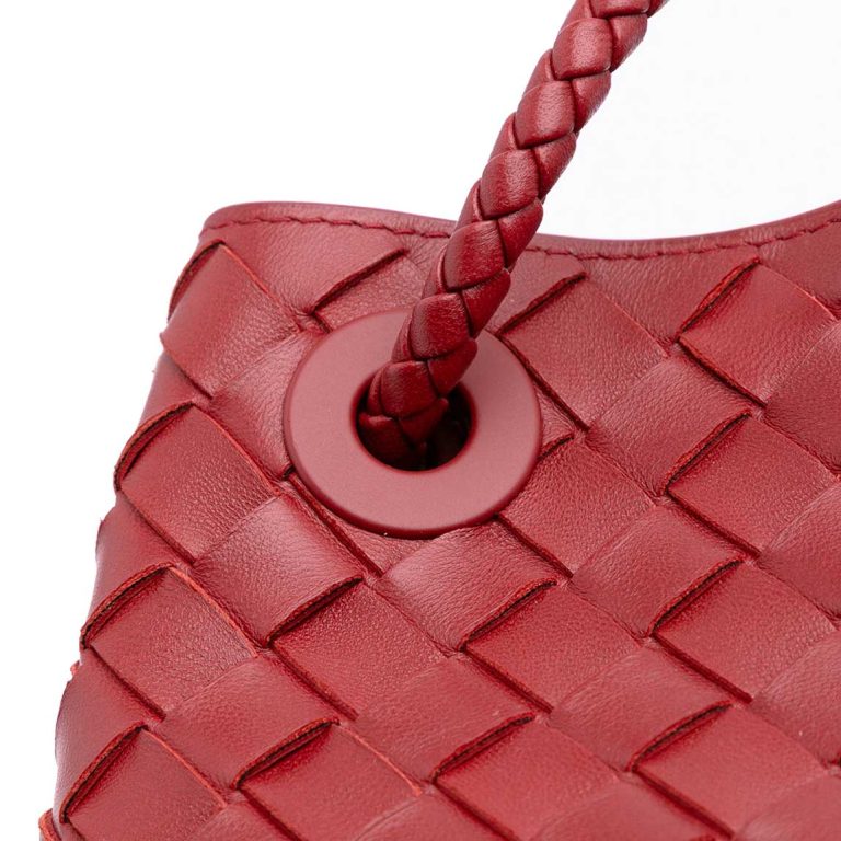 Bottega Veneta Andiamo East-West Lamb Red Signs of wear | Sell your designer bag