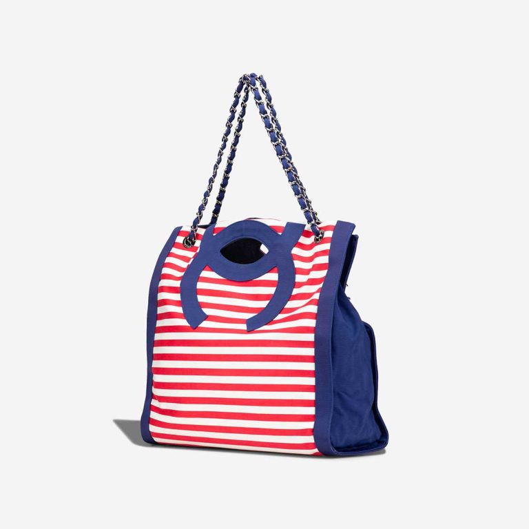 Chanel Shopper Canvas Blue / White / Red | Sell your designer bag