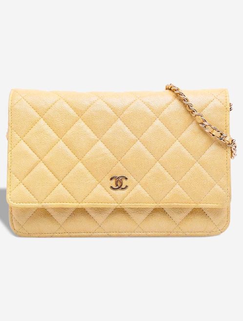 Chanel Timeless Wallet Caviar Yellow Front | Sell your designer bag