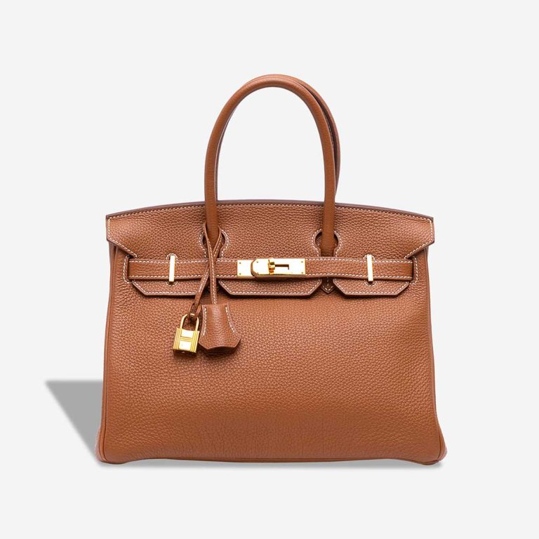 Hermès Birkin 30 Togo Gold Front | Sell your designer bag