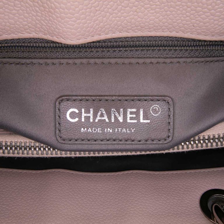 Chanel Shopping Tote GST Caviar Light Pink Logo | Sell your designer bag
