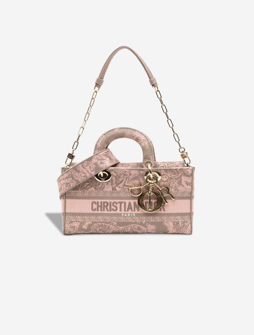 Dior Lady D-Joy Medium Canvas Rose Front | Sell your designer bag