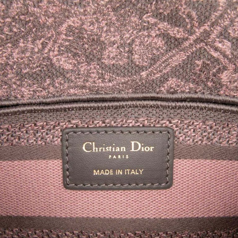 Dior Lady D-Joy Medium Canvas Rose Logo | Sell your designer bag