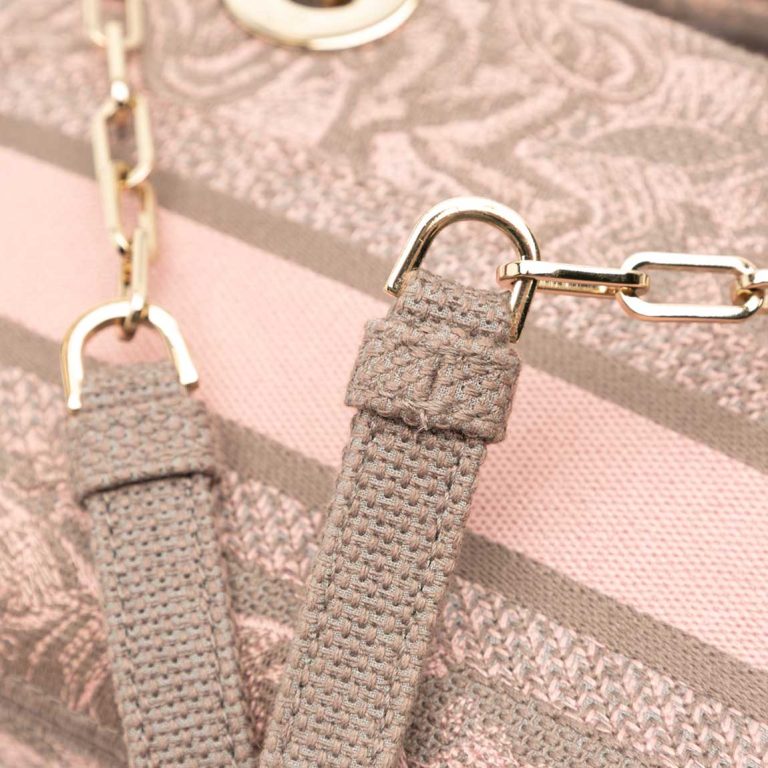 Dior Lady D-Joy Medium Canvas Rose Signs of wear | Sell your designer bag