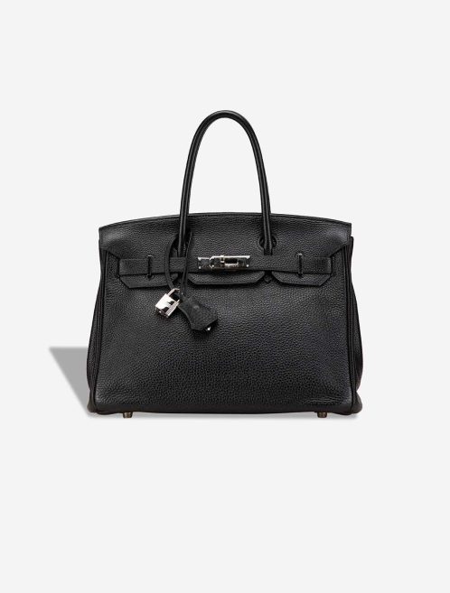Hermès Birkin 30 Clémence Black Front | Sell your designer bag