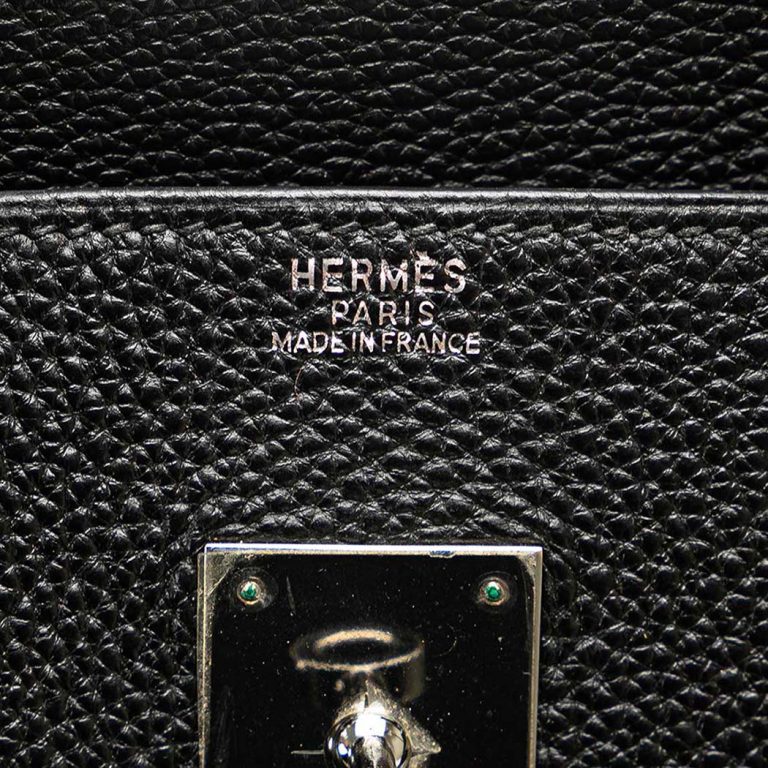 Hermès Birkin 30 Clémence Black Logo | Sell your designer bag