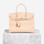 Hermès Birkin 30 Buffalo Dalmatian Orange H / White Front | Sell your designer bag