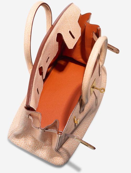 Hermès Birkin 30 Buffalo Dalmatian Orange H / White Inside | Sell your designer bag