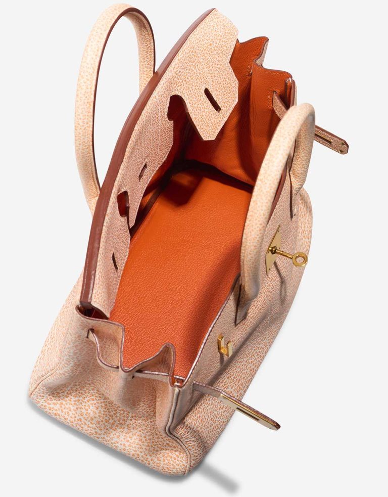 Hermès Birkin 30 Buffalo Dalmatian Orange H / White Inside | Sell your designer bag
