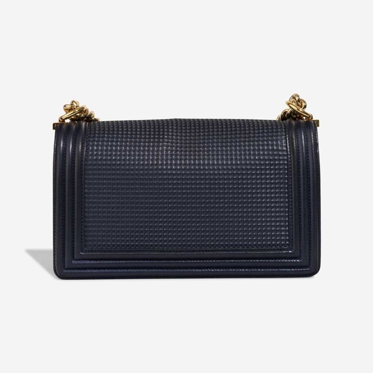 Chanel Boy Old Medium Lamb Dark Blue | Sell your designer bag