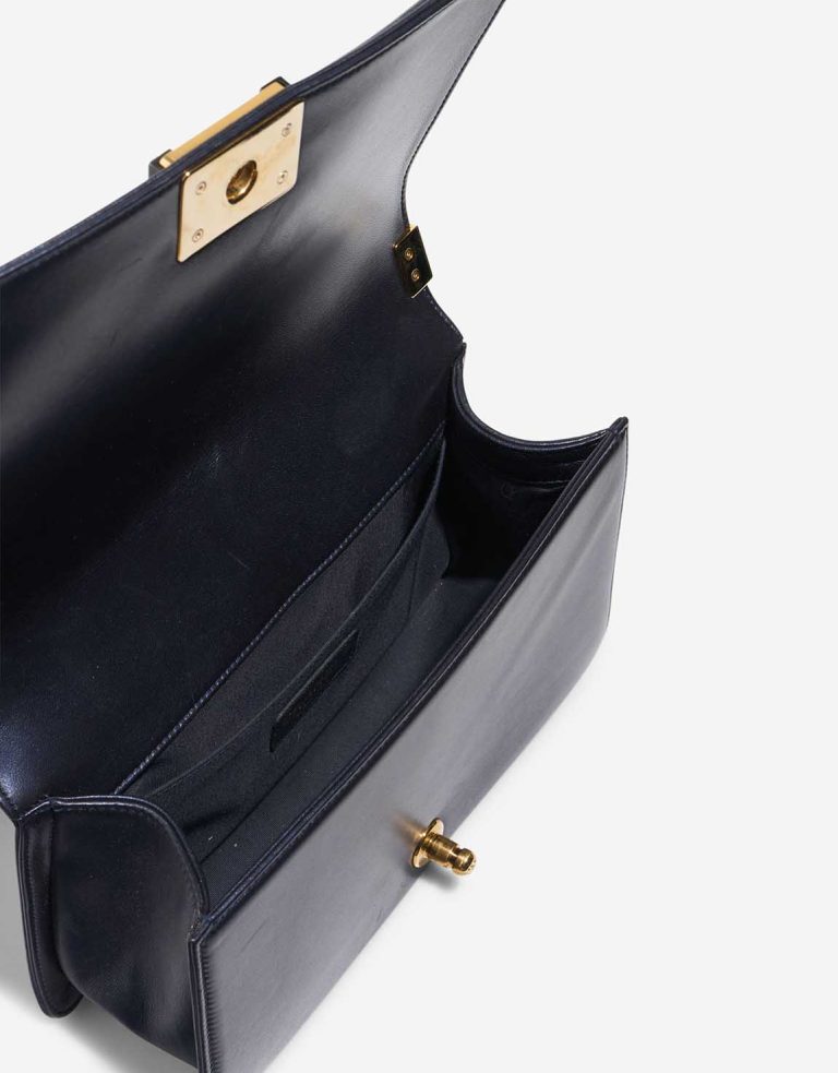 Chanel Boy Old Medium Lamb Dark Blue Inside | Sell your designer bag