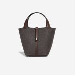 Hermès Picotin 22 Felt Grey / Rouge Sellier Front | Sell your designer bag