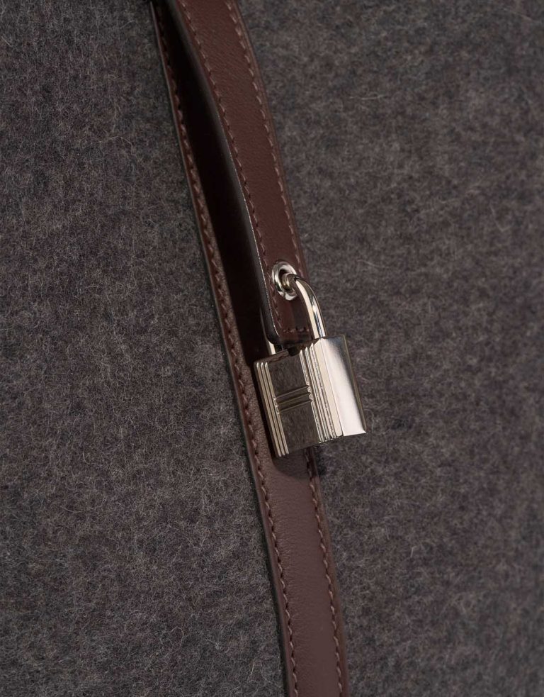 Hermès Picotin 22 Felt Grey / Rouge Sellier Closing System | Sell your designer bag