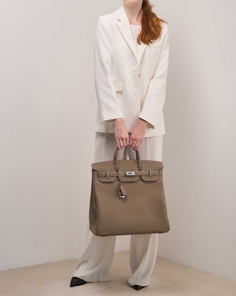 Hermès Haut à Courroies 40 Togo Étoupe Front | Sell your designer bag