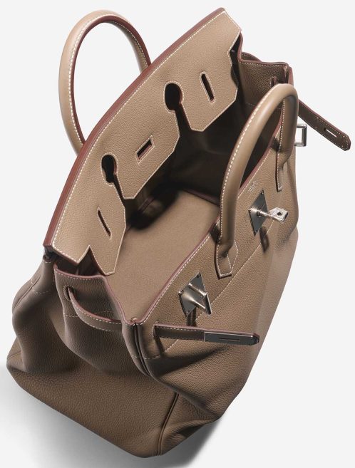 Hermès Haut à Courroies 40 Togo Étoupe Inside | Sell your designer bag