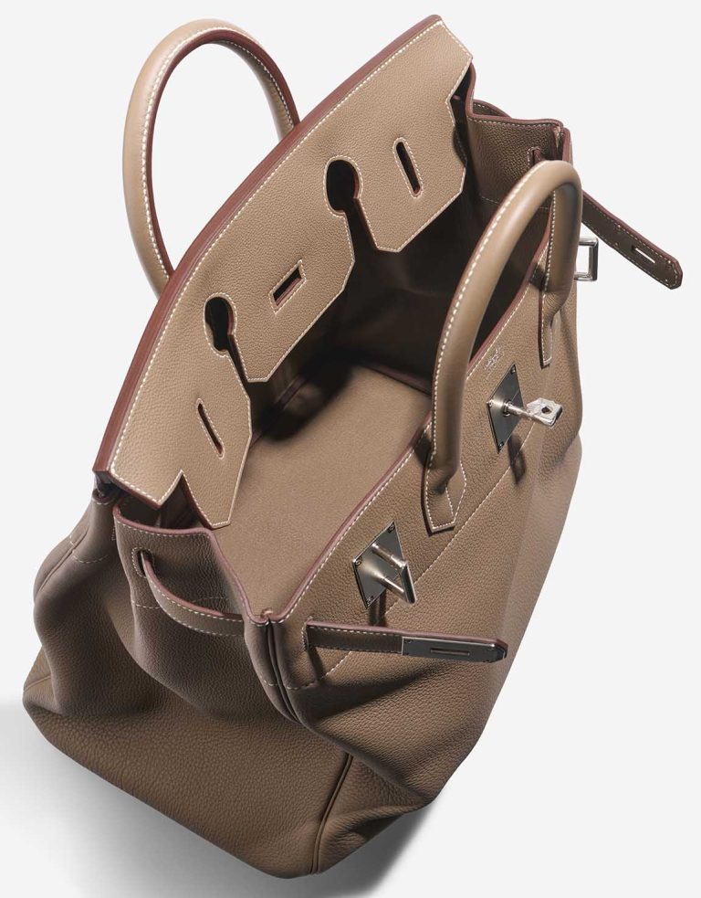 Hermès Haut à Courroies 40 Togo Étoupe Inside | Sell your designer bag