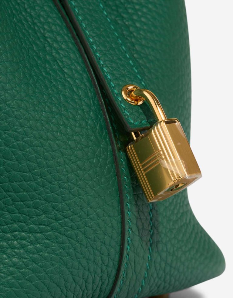 Hermès Picotin Verso 18 Taurillon Clémence / Swift Vert Moyen / Peppermint Closing System | Sell your designer bag