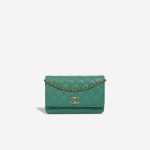 Chanel Wallet On Chain Wallet On Chain Caviar Water Green Front | Sell your designer bag