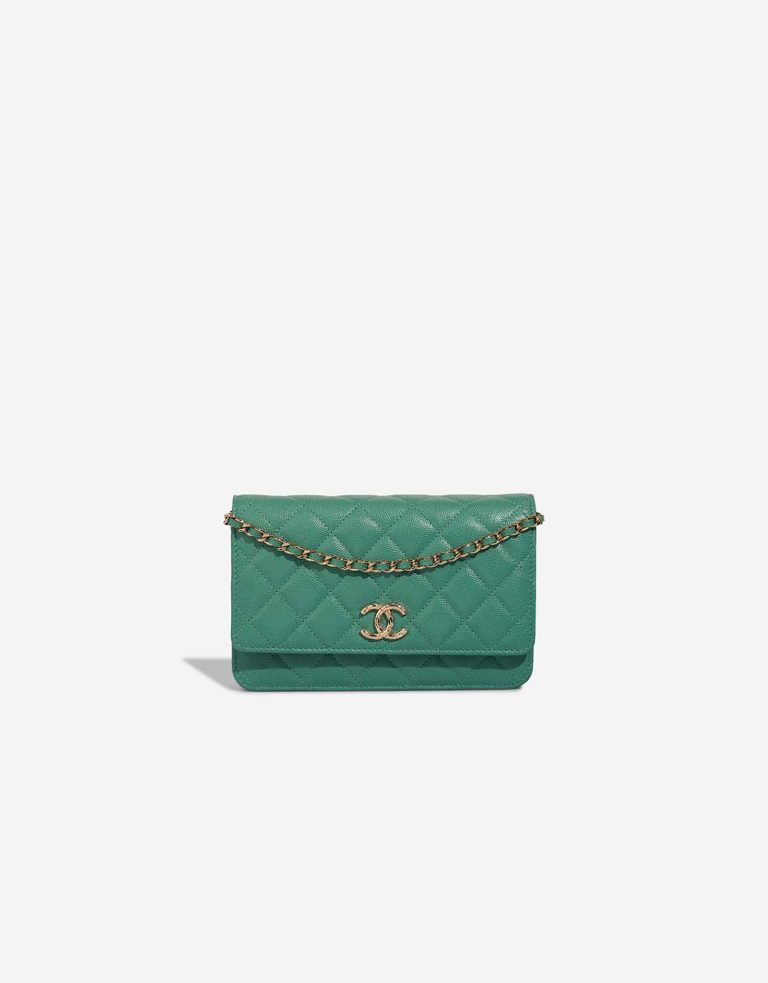 Chanel Wallet On Chain Wallet On Chain Caviar Water Green Front | Sell your designer bag