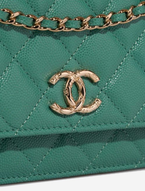 Chanel Wallet On Chain Wallet On Chain Caviar Water Green Closing System | Sell your designer bag