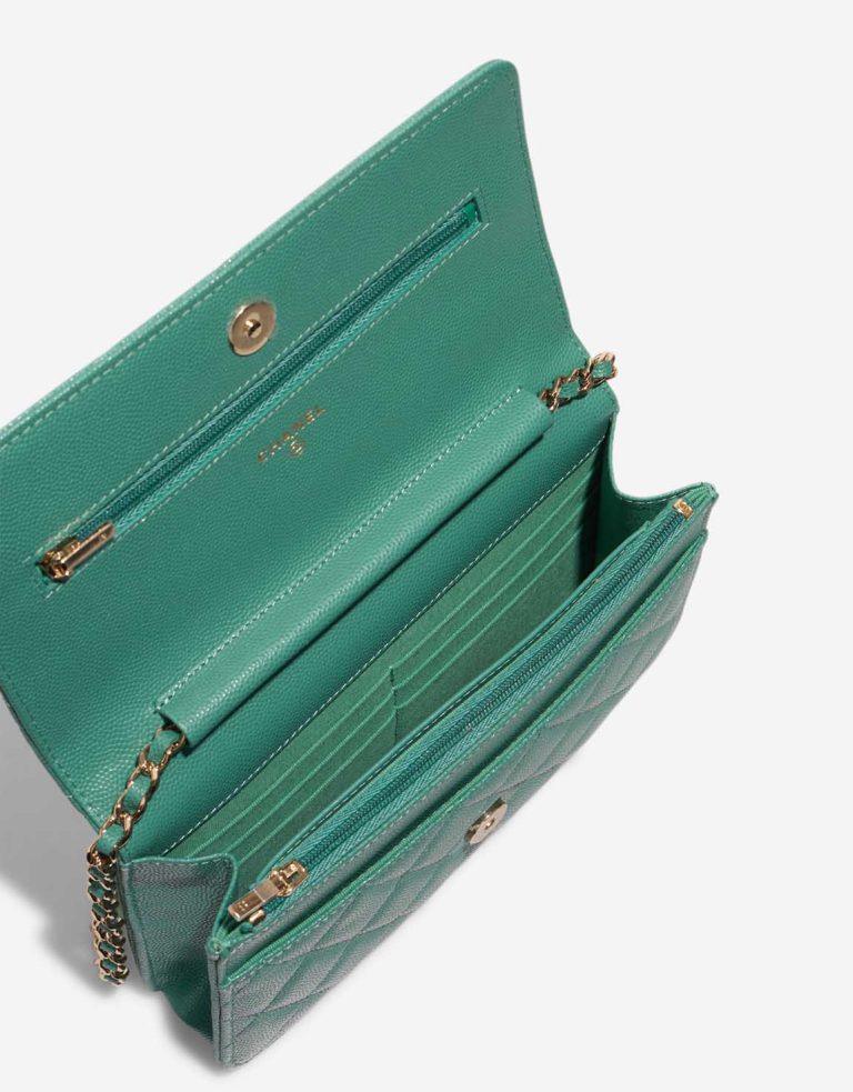 Chanel Wallet On Chain Wallet On Chain Caviar Water Green Inside | Sell your designer bag
