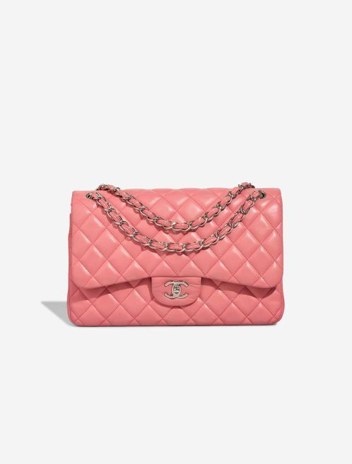 Chanel Timeless Jumbo Lamb Pink Front | Sell your designer bag