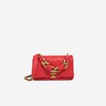 Chanel Flap Bag Mini Rectangular Lamb Red Front | Sell your designer bag