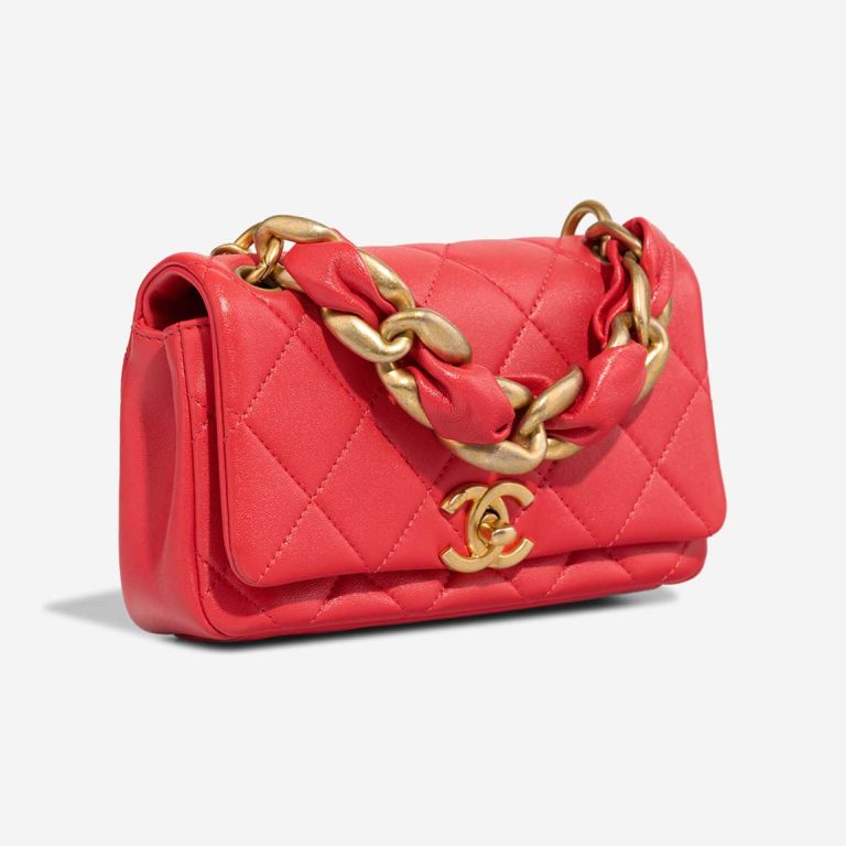 Chanel Flap Bag Mini Rectangular Lamb Red | Sell your designer bag