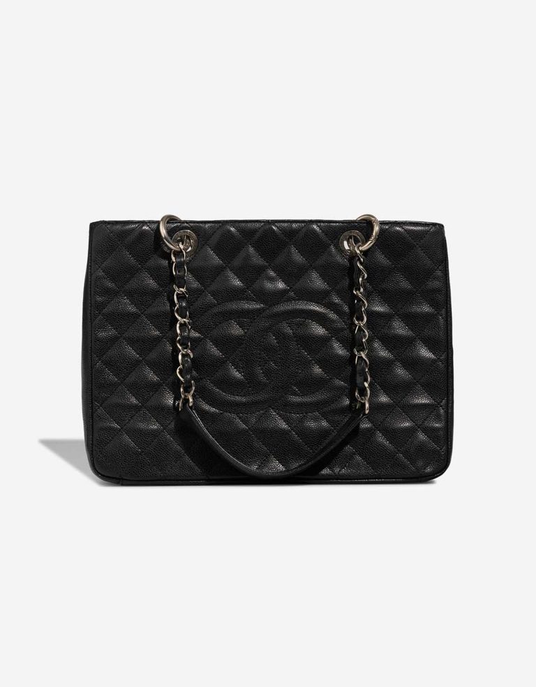 Chanel Shopping Tote GST Caviar Black Front | Sell your designer bag