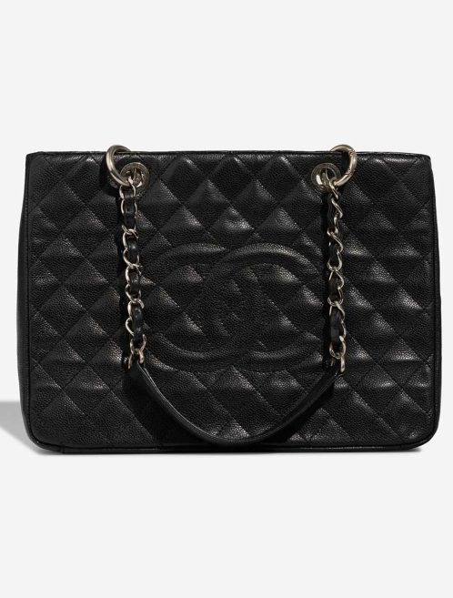 Chanel Shopping Tote GST Caviar Black Front | Sell your designer bag