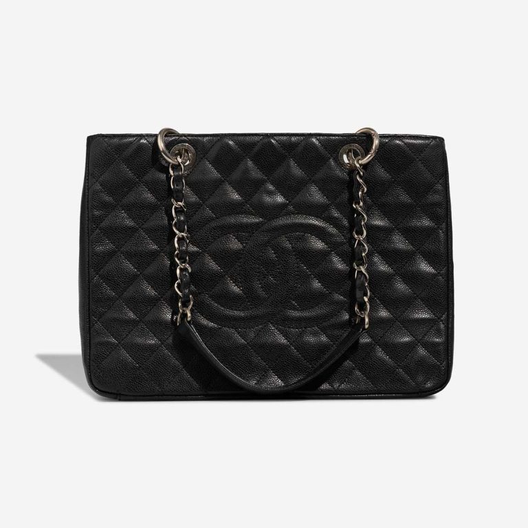 Chanel Shopping Tote GST Caviar Black Front | Sell your designer bag