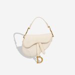 Dior Saddle Mini Canvas White Front | Sell your designer bag