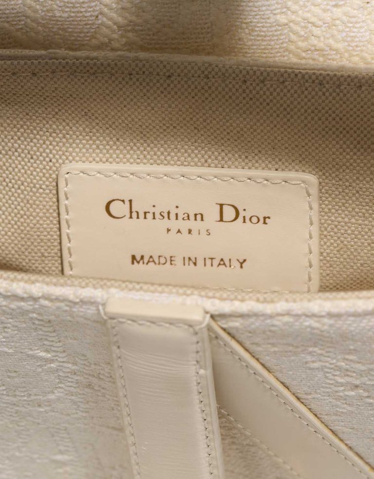 Dior Saddle Mini Canvas White Logo | Sell your designer bag