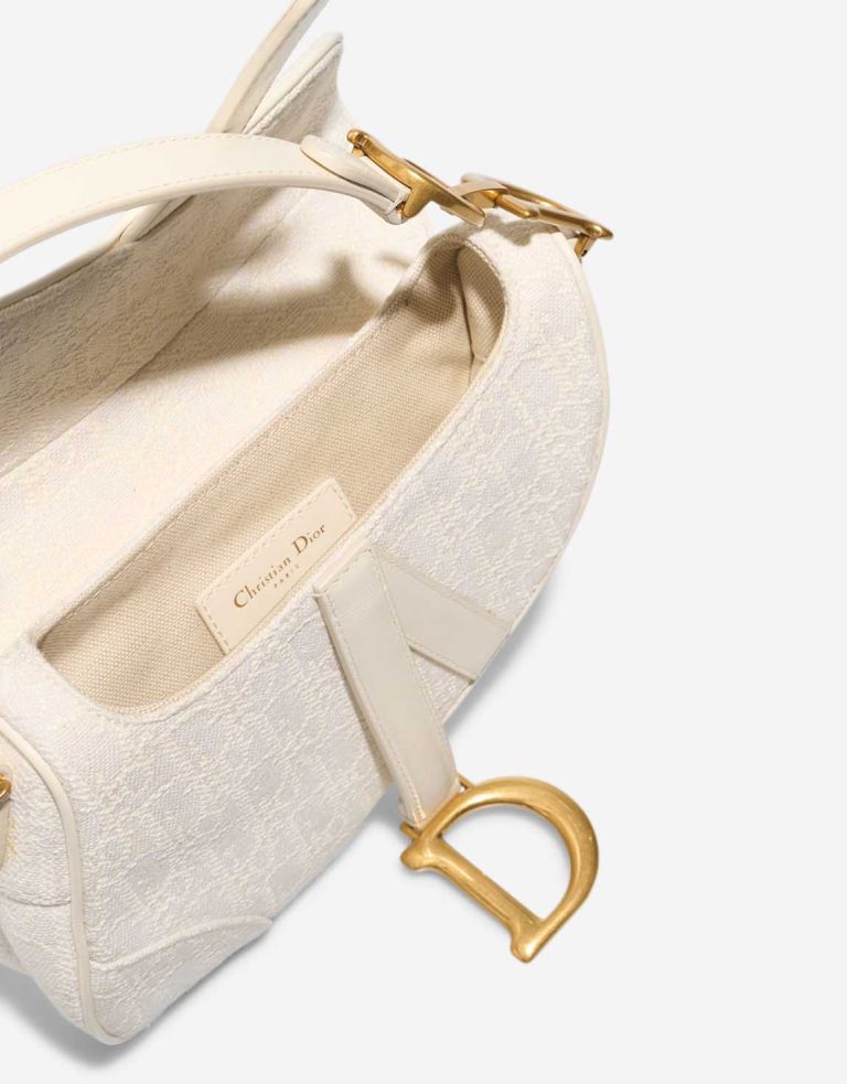Dior Saddle Mini Canvas White Inside | Sell your designer bag