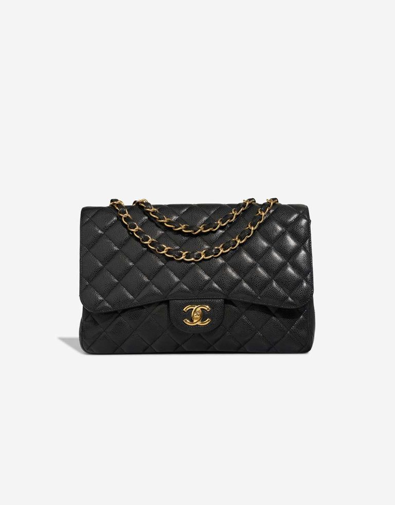 Chanel Timeless Jumbo Caviar Black Front | Sell your designer bag