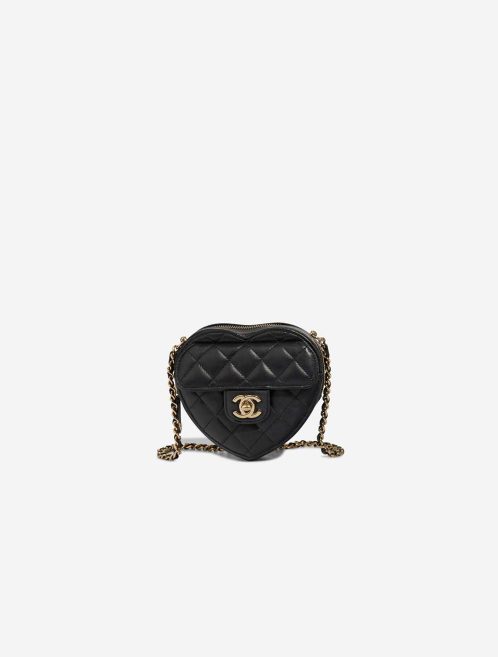Chanel Timeless Heart Small Lamb Black Front | Sell your designer bag