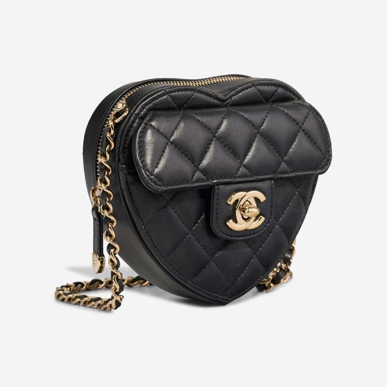 Chanel Timeless Heart Small Lamb Black | Sell your designer bag