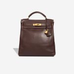 Hermès Kelly Backpack Gulliver Chocolat Front | Sell your designer bag